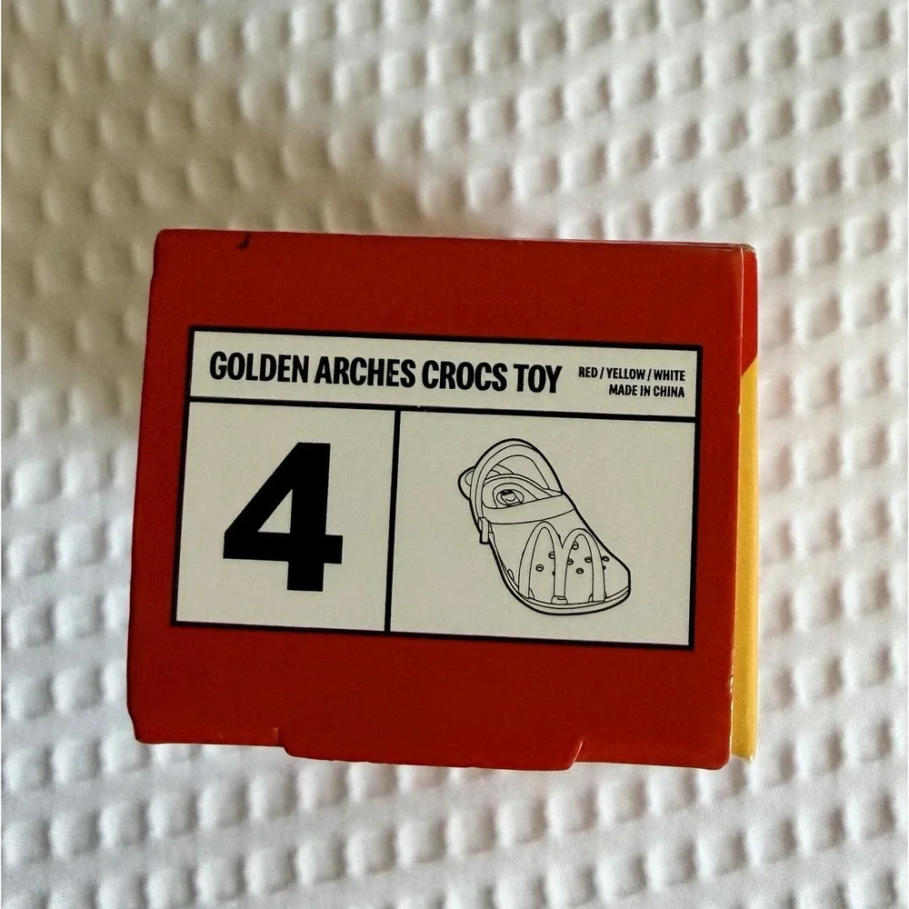 McDonald's Happy Meal Crocs Shoe Keychain Golden Arches Toy Number 4 In Box